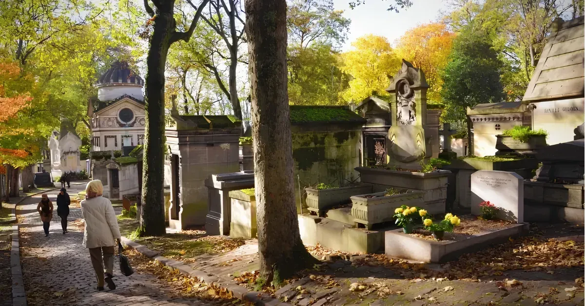Père Lachaise Cemetery in Paris.
