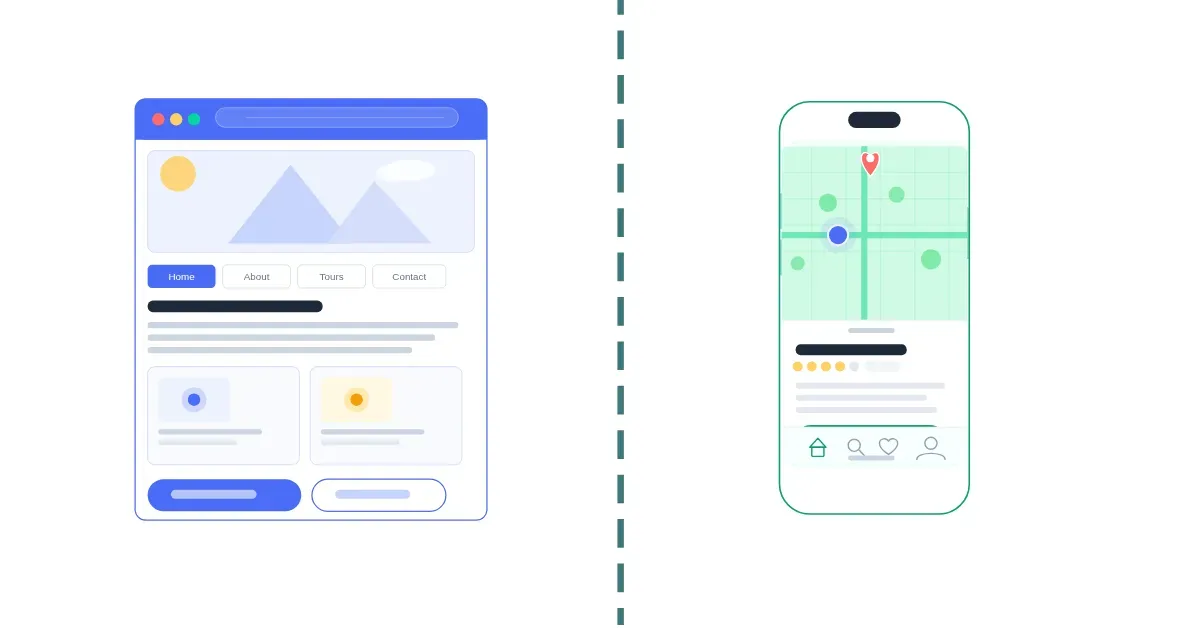 Native apps versus web apps featured image.