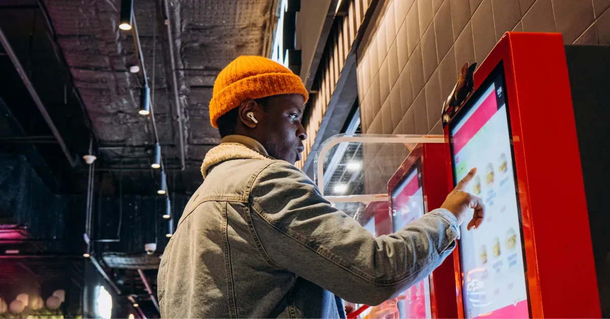 A self-service kiosk