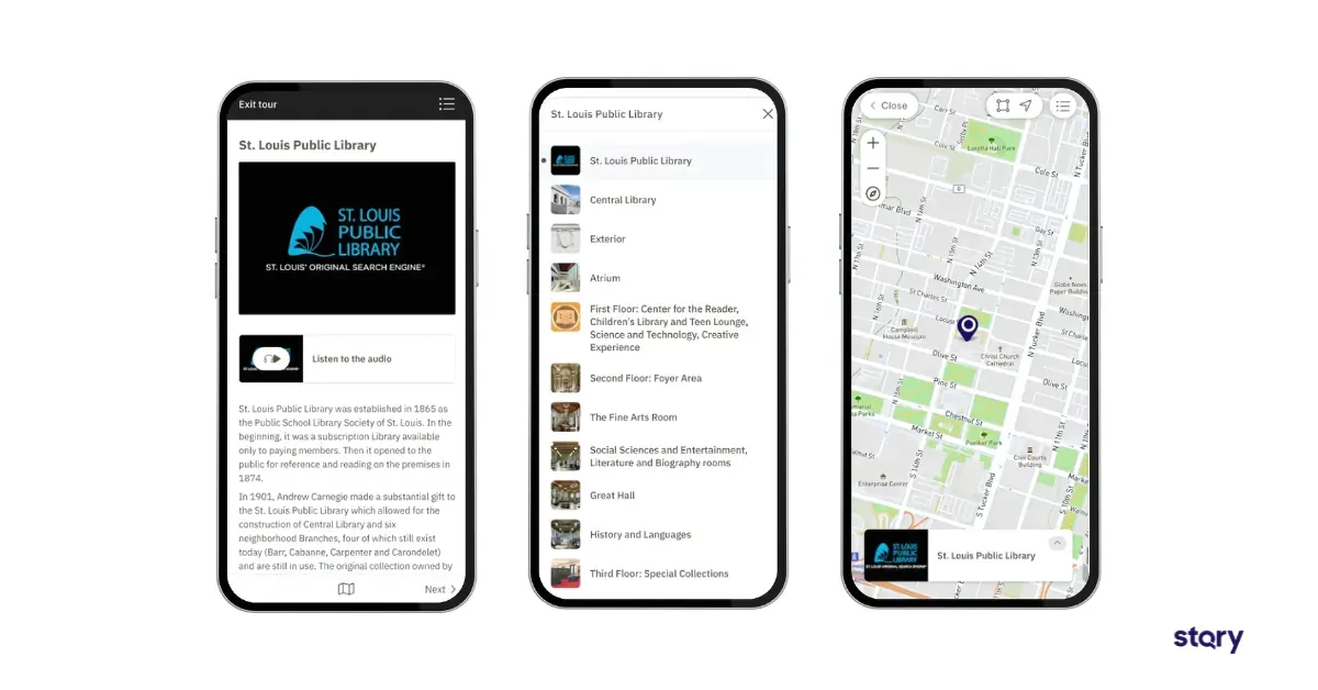 The St. Louis Public Library app built with STQRY.