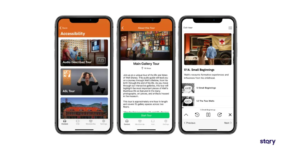 The Walt Disney Family Museum App built with STQRY